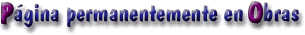 P�gina permanentemente en obras